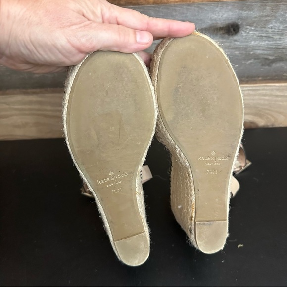 Kate Spade New York Women's Felipa Espadrille Wedge Roasted Peanut 7.5 M Sandals - Picture 10 of 12